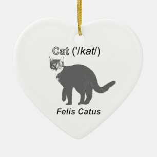 Cat Felis Catus Ceramic Tree Decoration