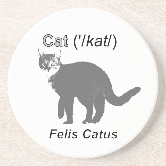 Cat Felis Catus Coaster (Front)
