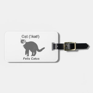Cat Felis Catus Luggage Tag