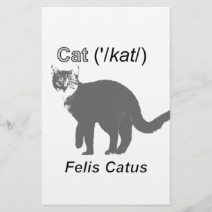 Cat Felis Catus Stationery