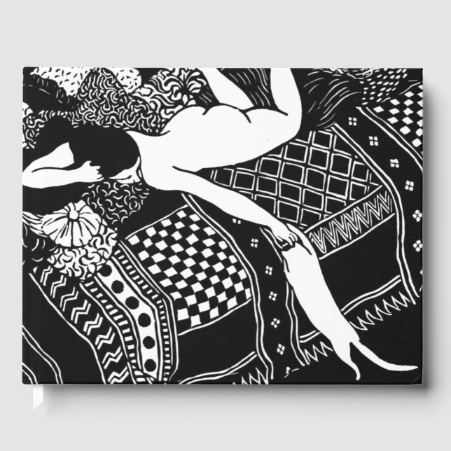 Cat Felix Vallotton Lady Bed Laziness La Paresse Guest Book (Front)