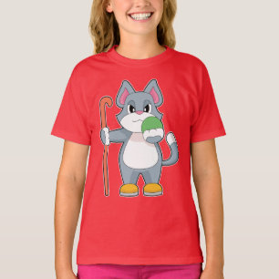Cat Field hockey Field hockey stick T-Shirt