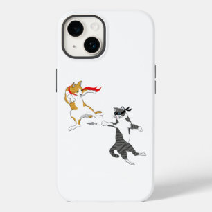 Cat fight Case-Mate iPhone case