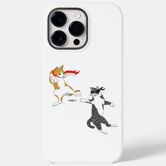 Cat fight Case-Mate iPhone case (Back)