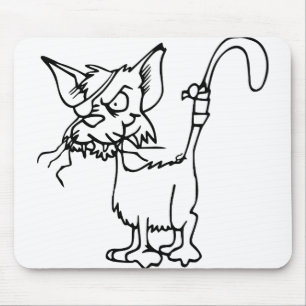 Cat Fight Injured Animal Bandage Feline Domestic Mouse Mat