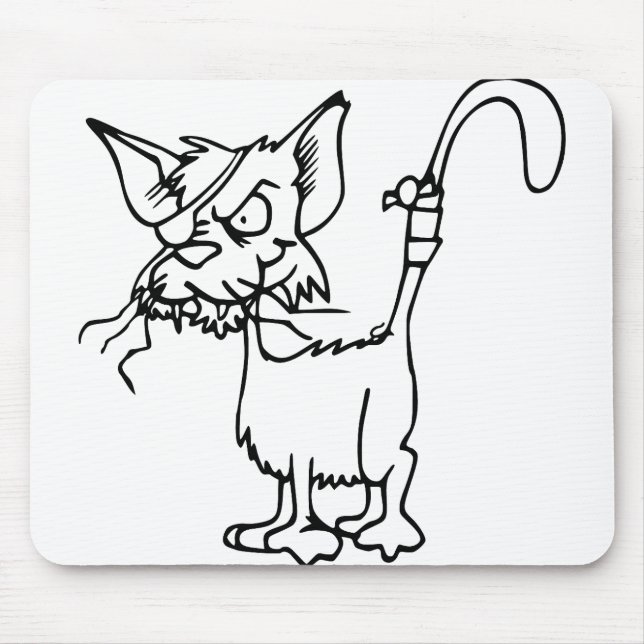 Cat Fight Injured Animal Bandage Feline Domestic Mouse Mat (Front)