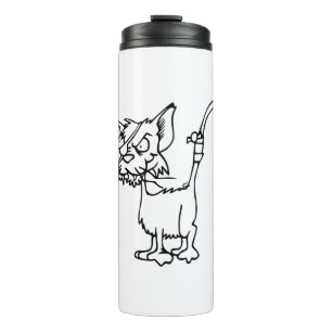 Cat Fight Injured Animal Bandage Feline Domestic Thermal Tumbler