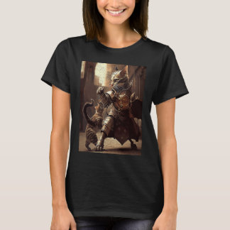 Cat Fighting Steampunk T-Shirt