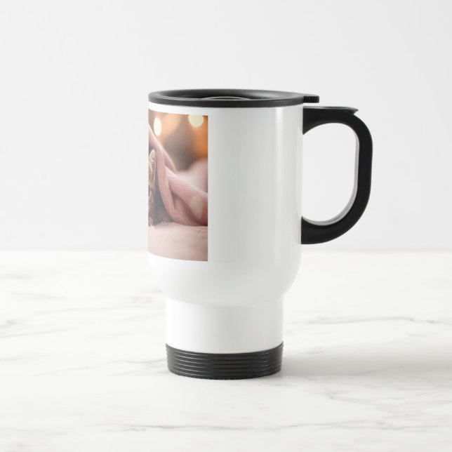 Cat first, coffee second travel mug (Right)