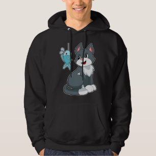 Cat Fisher Fish Fishing Hoodie