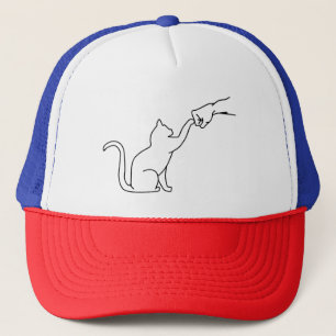 Cat Fist Bump, Cat Lovers Trucker Hat