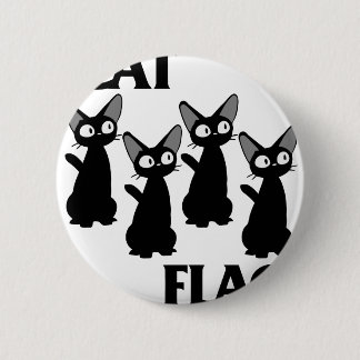 CAT FLAG 2 6 CM ROUND BADGE