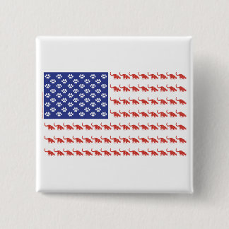 Cat-Flag-Tee 15 Cm Square Badge