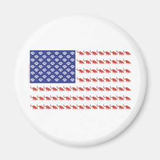 Cat-Flag-Tee Magnet