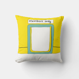 Cat Flap Club Cartoon Cushion