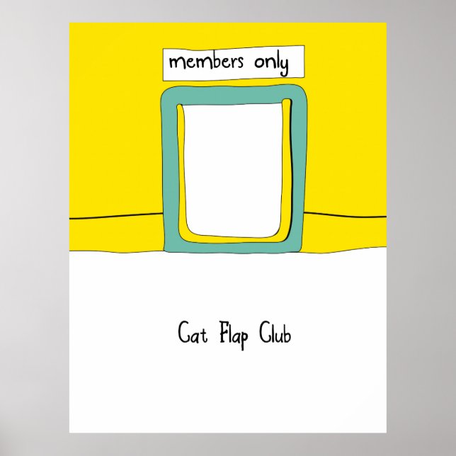 Cat Flap Club Cartoon Poster (Front)