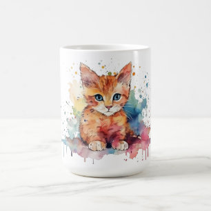 Cat Floral Mug