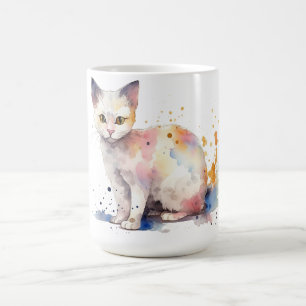 Cat Floral Mug