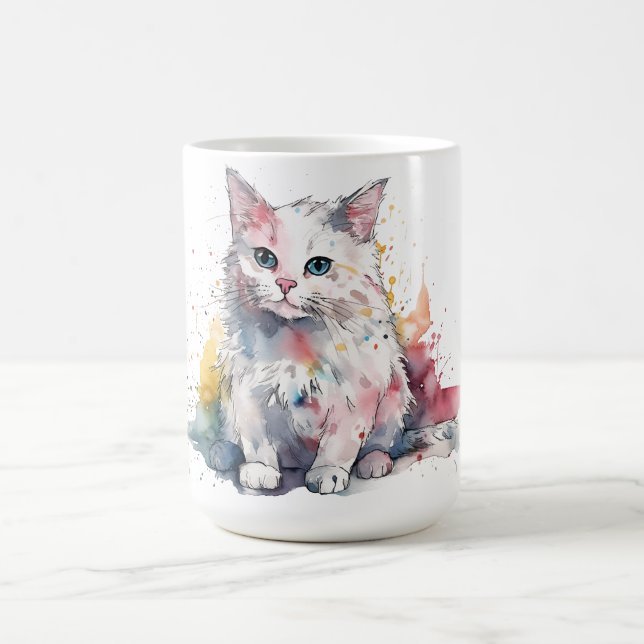 Cat Floral Mug  (Center)