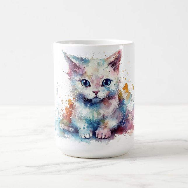 Cat Floral Mug  (Center)