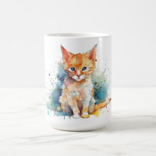 Cat Floral Mug