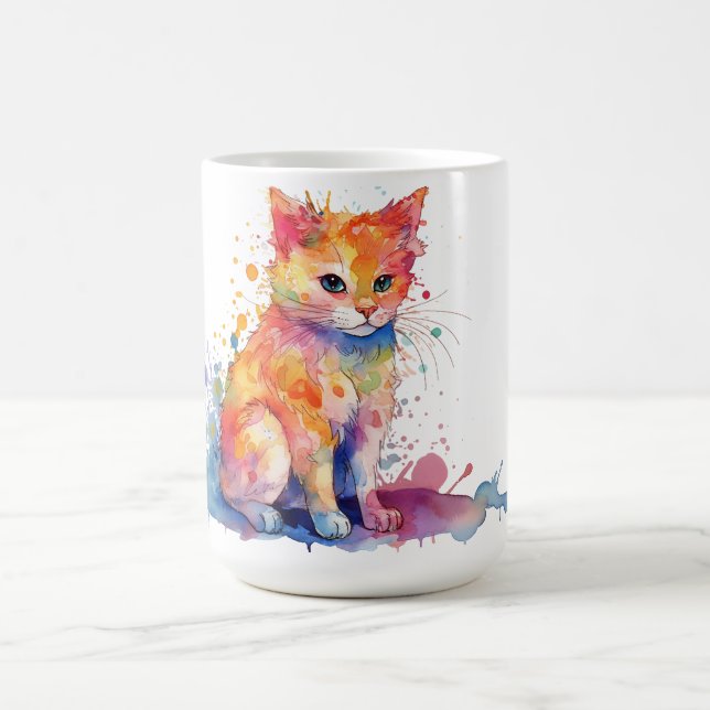 Cat Floral Mug  (Center)