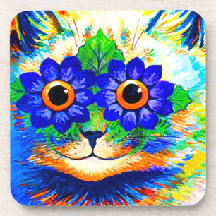 Cat Flower Eyes Coaster