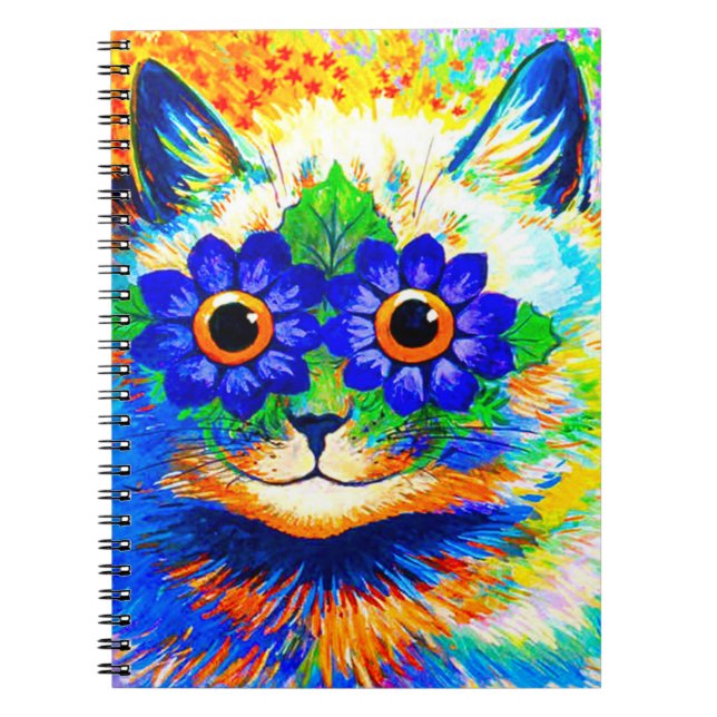 Cat Flower Eyes Notebook (Front)