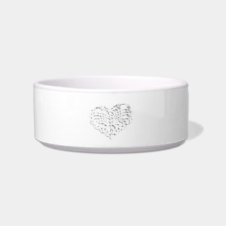 CAT FOOD BOWL CERAMIC STYLE DESIGN