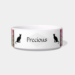 Cat Food Bowl with Mottled Colour  - HAMbWG