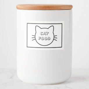 Cat Food Storage Label