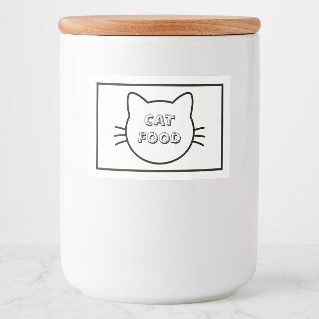 Cat Food Storage Label (Front)