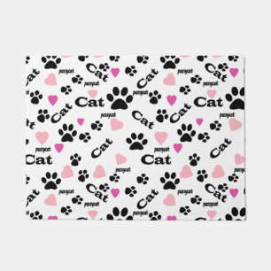 Cat footprints doormat