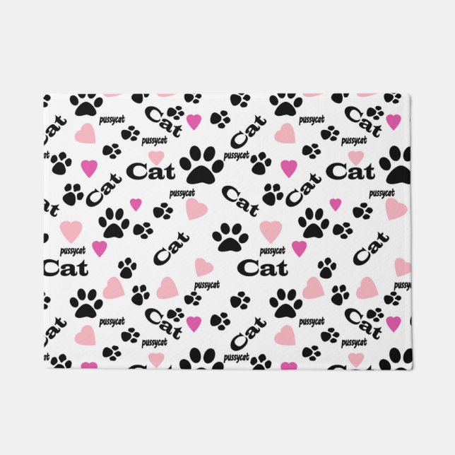 Cat footprints doormat (Front)