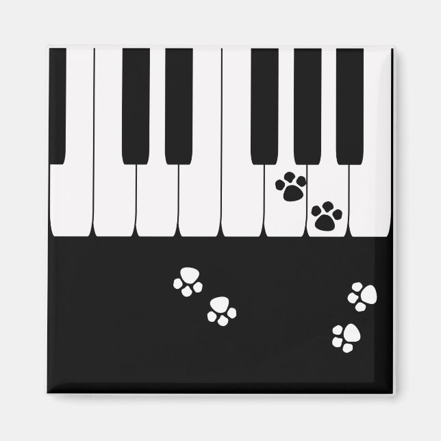 Cat footprints magnet (Front)
