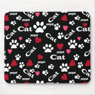 Cat footprints mouse mat