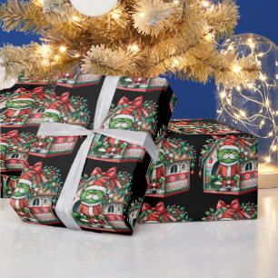 Cat for Christmas Themed for Cat Lovers Wrapping Paper