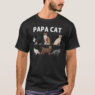 Cat For Men Dad Cat  Cat Lady Kitty Cats Animal T-Shirt