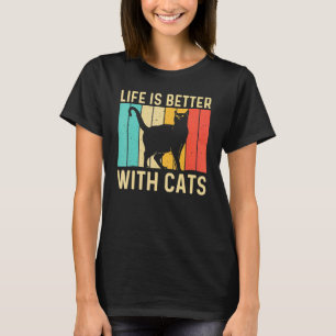 Cat For Men Women Black Cat Cat Person Cats T-Shirt