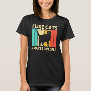 Cat For Men Women Black Cat  Cat Person Cats T-Shirt
