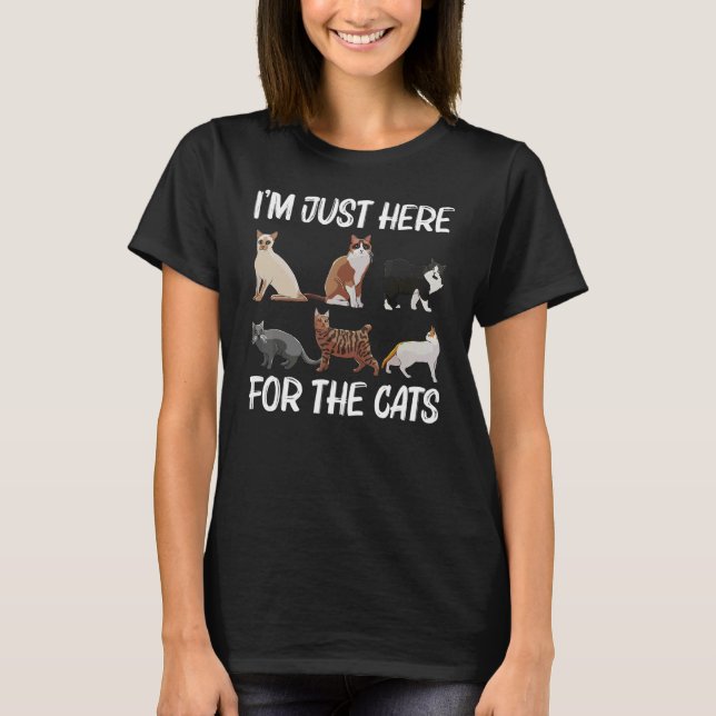 Cat For Men Women Cat  Cat Lady Kitty Cats Animal  T-Shirt (Front)