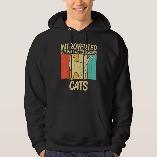 Cat For Men Women Cat Kitten Pet Animal Hoodie (Front)