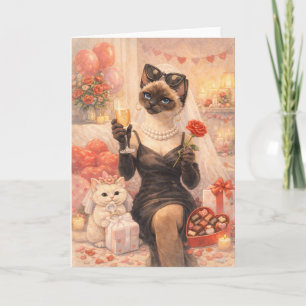 Cat for Valentine's Day Card