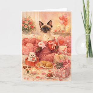 Cat for Valentine's Day  Card