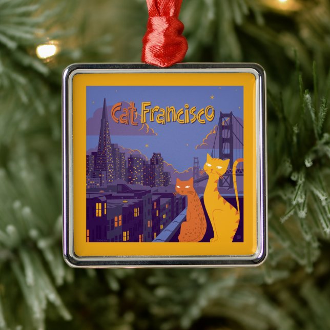 Cat Francisco Metal Tree Decoration (Tree)