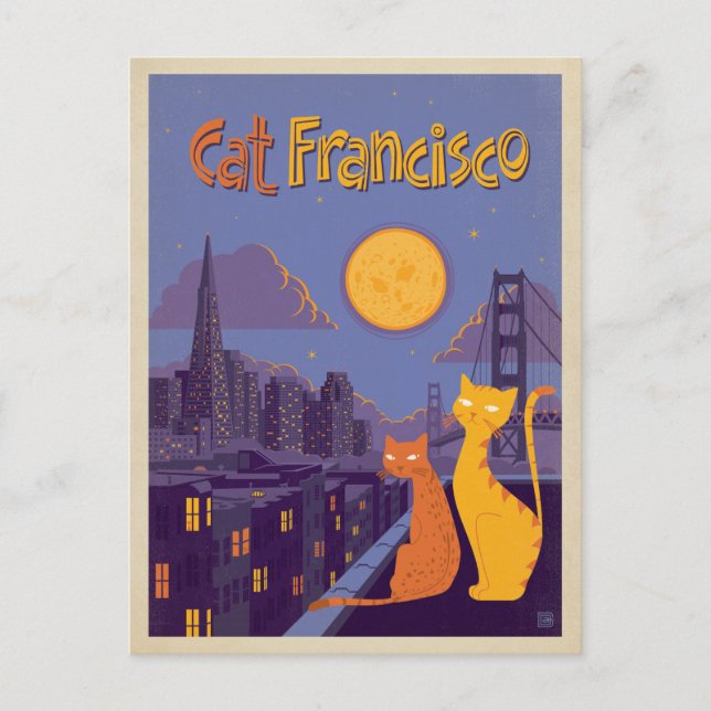 Cat Francisco Postcard (Front)