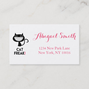 Cat Freak! Fun Business Cards