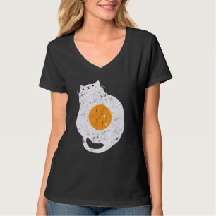Cat Fried Egg Vintage Food Cat T-Shirt