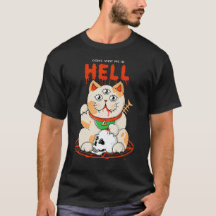 Cat from Hell Edgy Aesthetic Streetwear T-Shirt