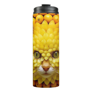 Cat fruits art thermal tumbler